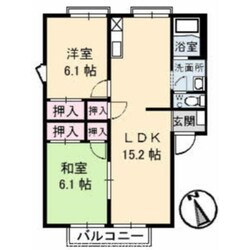 フレグランス太田　B棟の物件間取画像